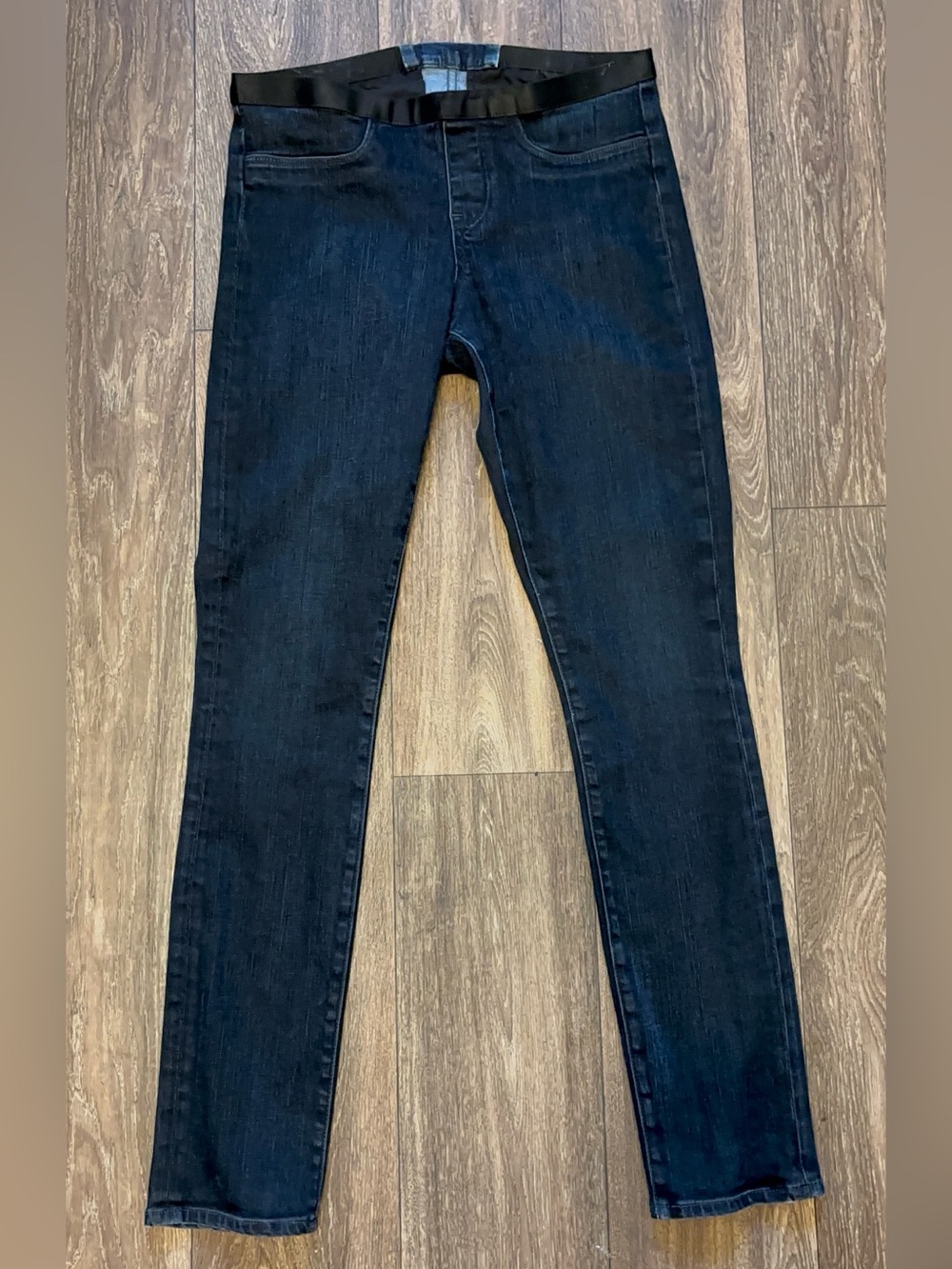 Helmut Lang Skinny Elastic Waist Skinny Leg Jeans